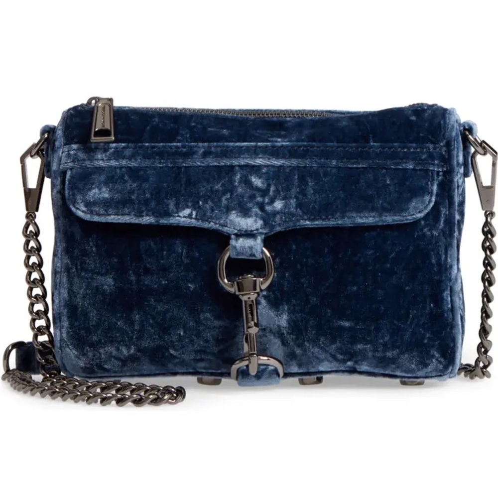 Rabecca Minkoff Crushed Velvet Mini Mac Bag